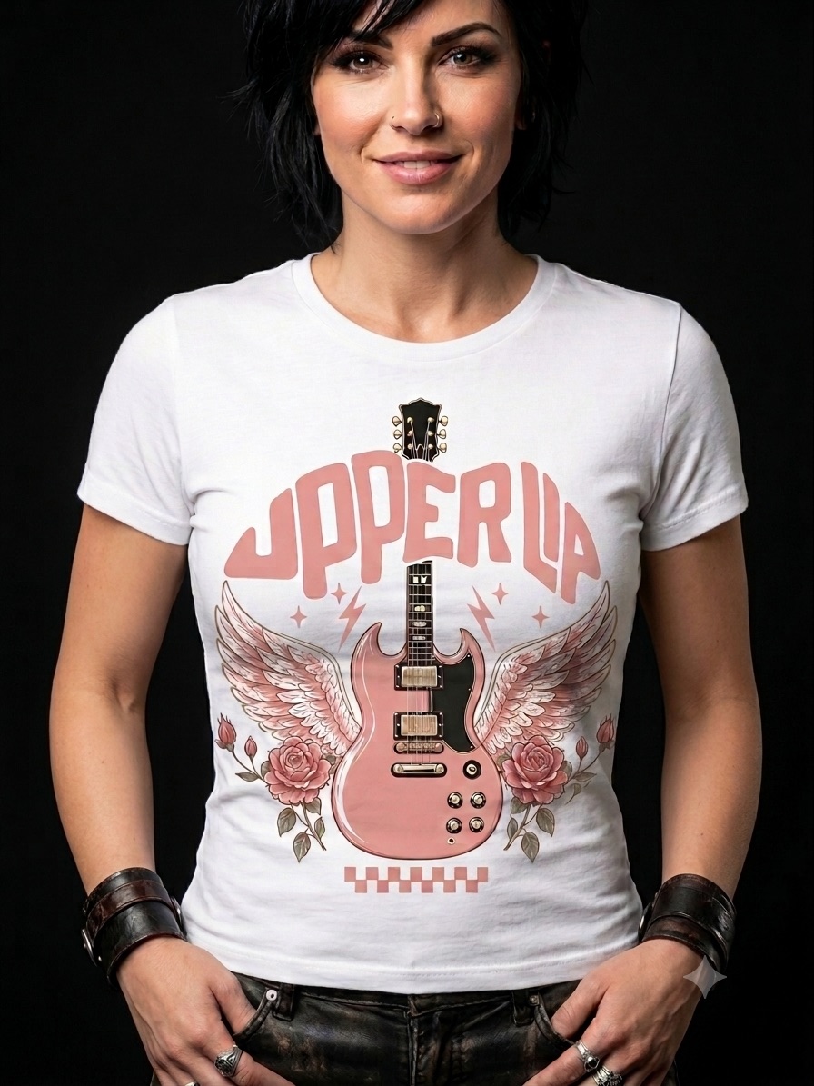Upper Lip - Women's Guitar Wings Tee - Image 2